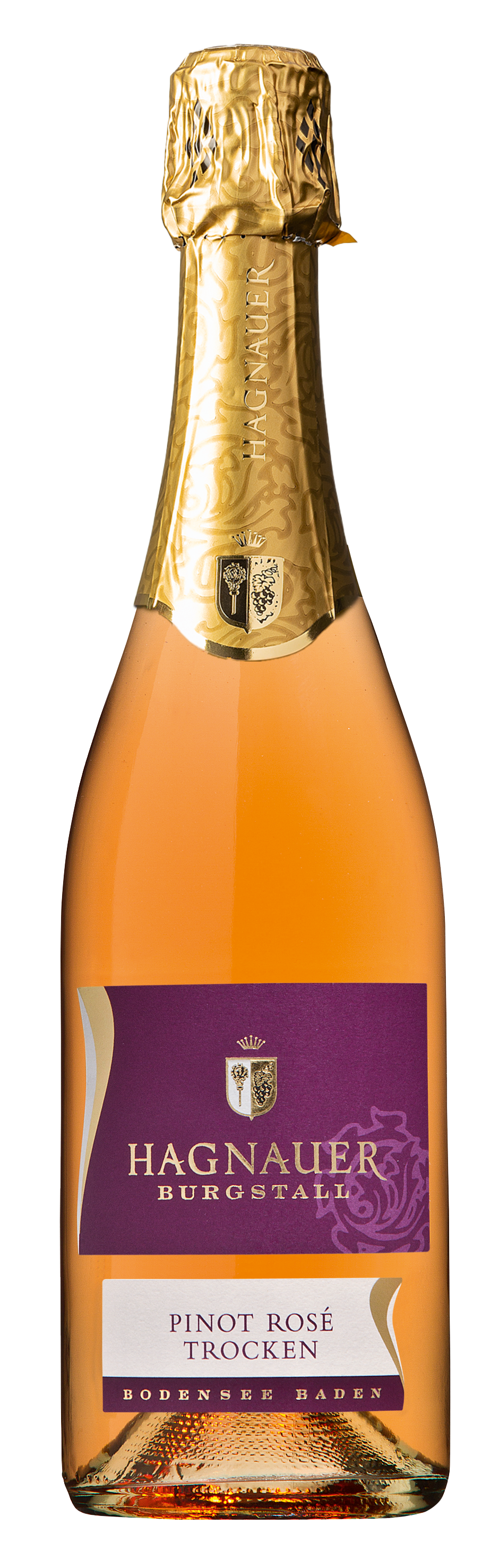 Weinflasche - Hagnauer Burgstall Pinot Rosé Sekt b. A. trocken