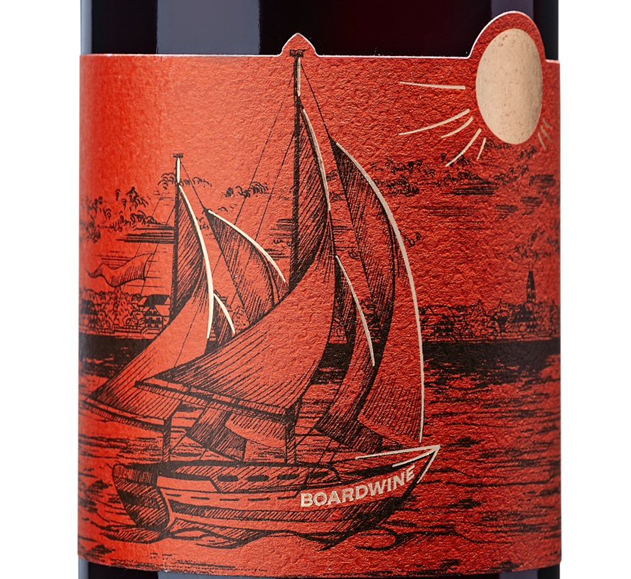 Wein Etikett - Boardwine rot