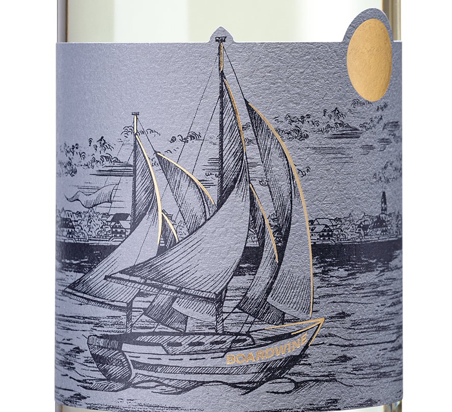 Wein Etikett - Boardwine weiß