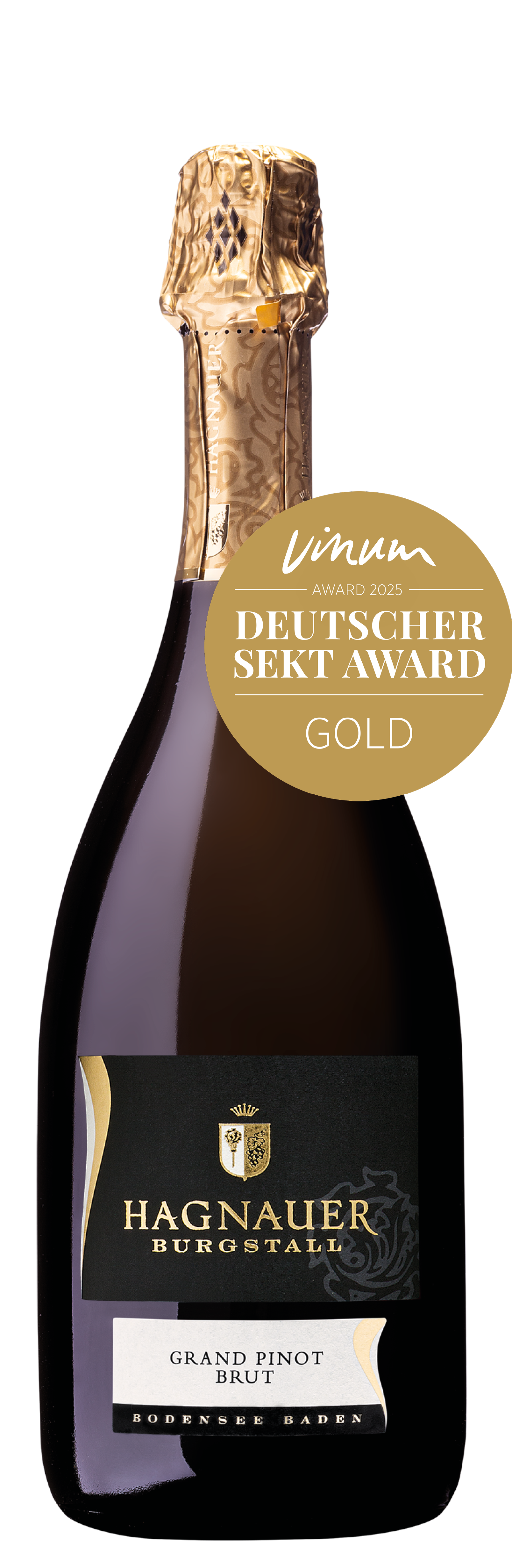 Weinflasche - Hagnauer Burgstall Grand Pinot brut