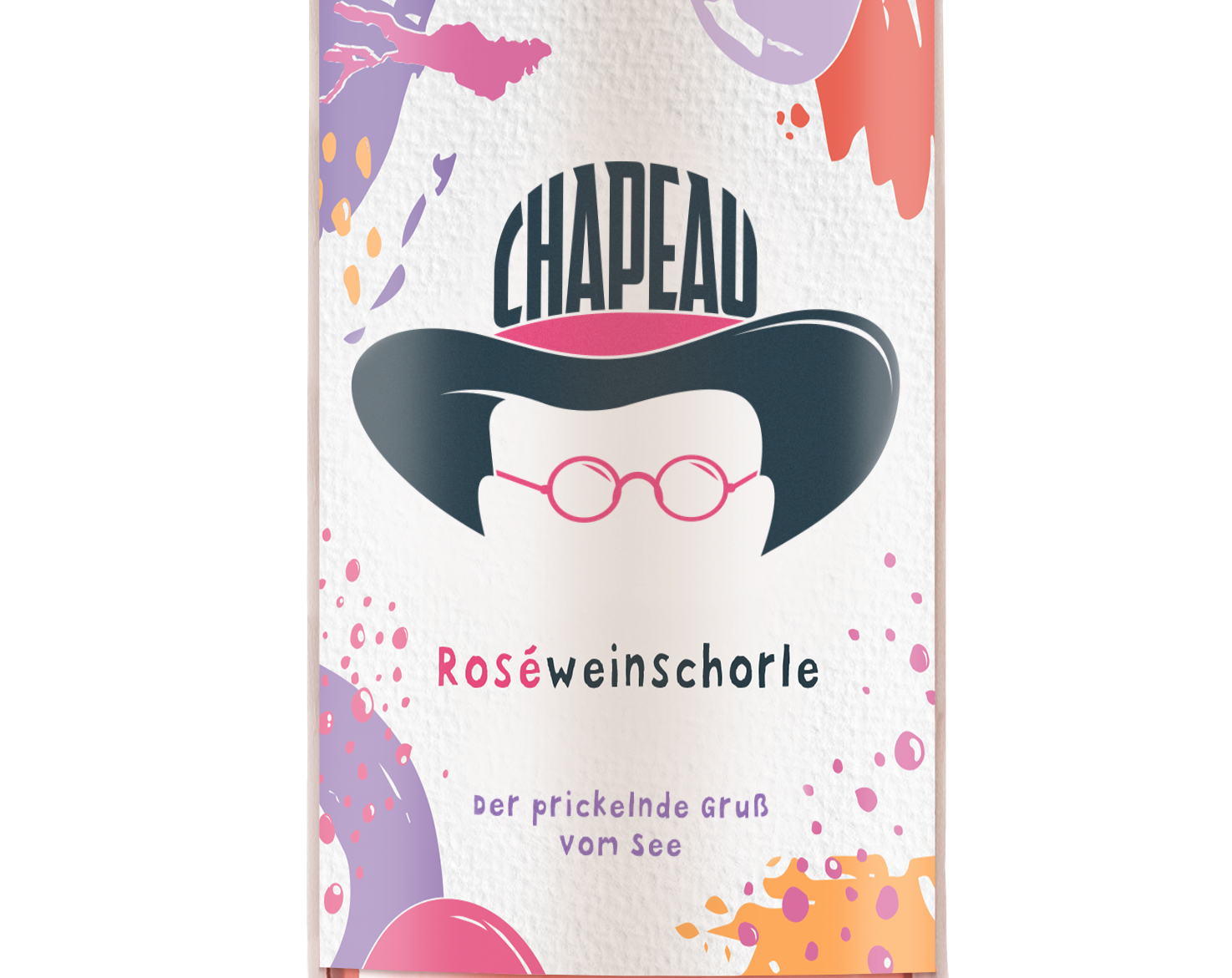 Wein Etikett - CHAPEAU Roséweinschorle