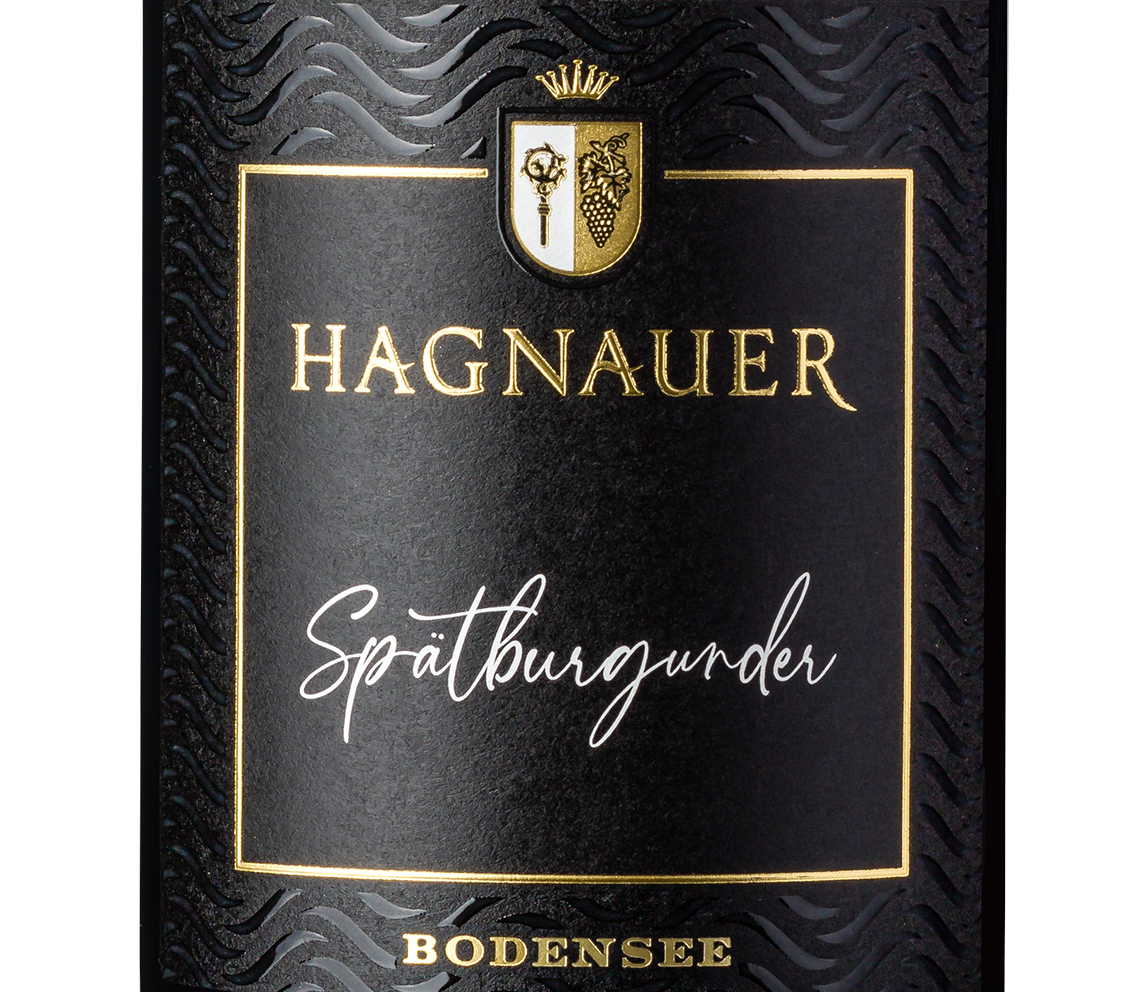 Wein Etikett - Hagnauer Premium Spätburgunder Rotwein Spätlese