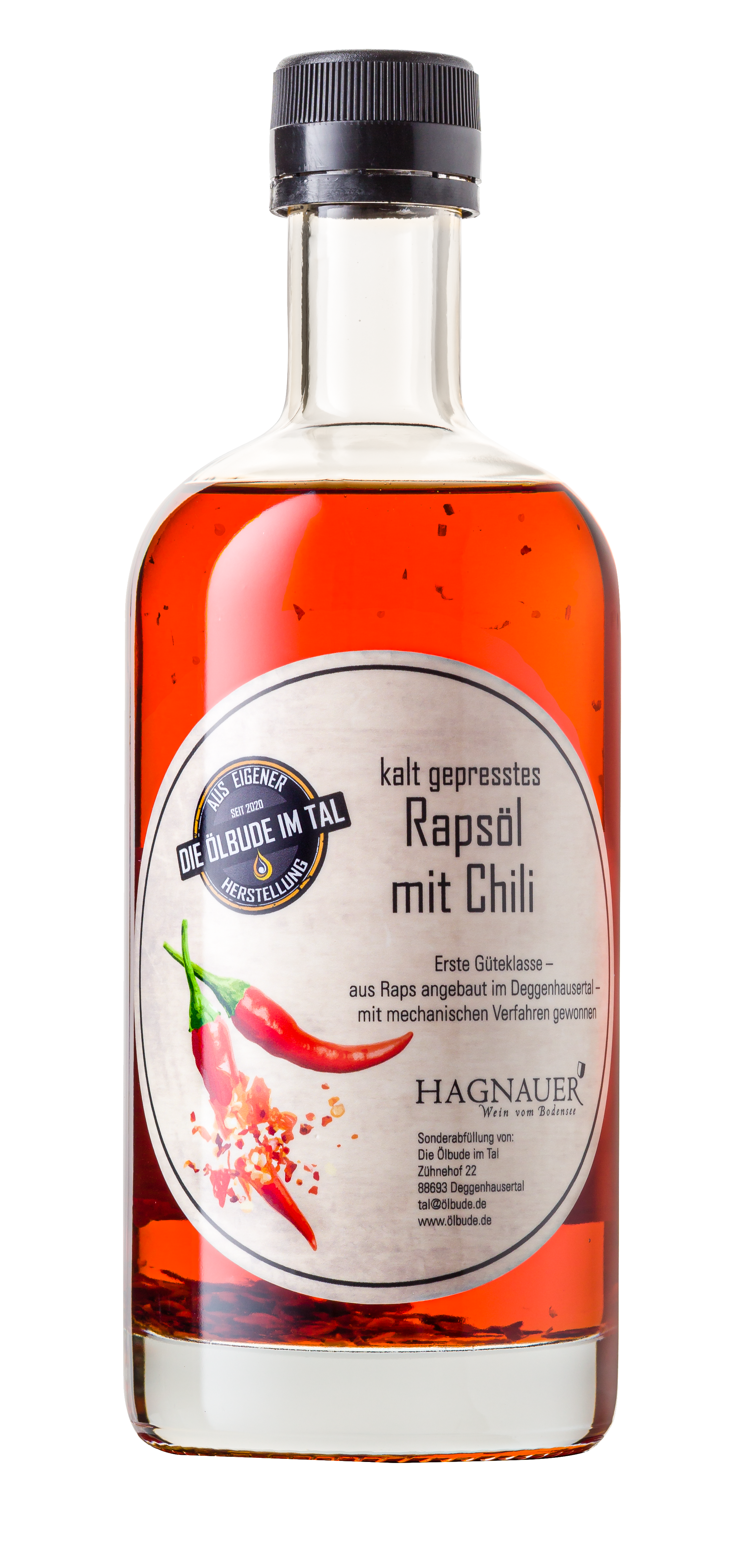 Weinflasche - Chiliöl "Ölbude" 0,5 l